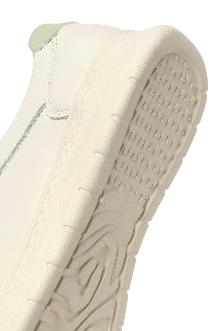 Women's Beige Lace-up Leather Sneaker