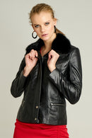 Rachel Women's Leather Jacket | Derimod