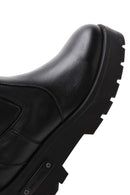 Harley Davidson Women's Black Angela Thick Soled Leather Chelsea Boots | Derimod