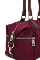 Woman Burgundy Long-Strap Fabric Shoulder Bag | Derimod