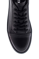 Men's Leather Printed Sneaker | Derimod