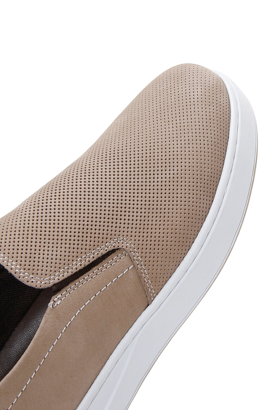 Erkek Vizon Nubuk Deri Baskıl Spor Loafer