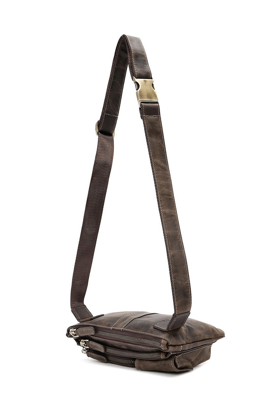 Men's Mink Leather Waist Bag