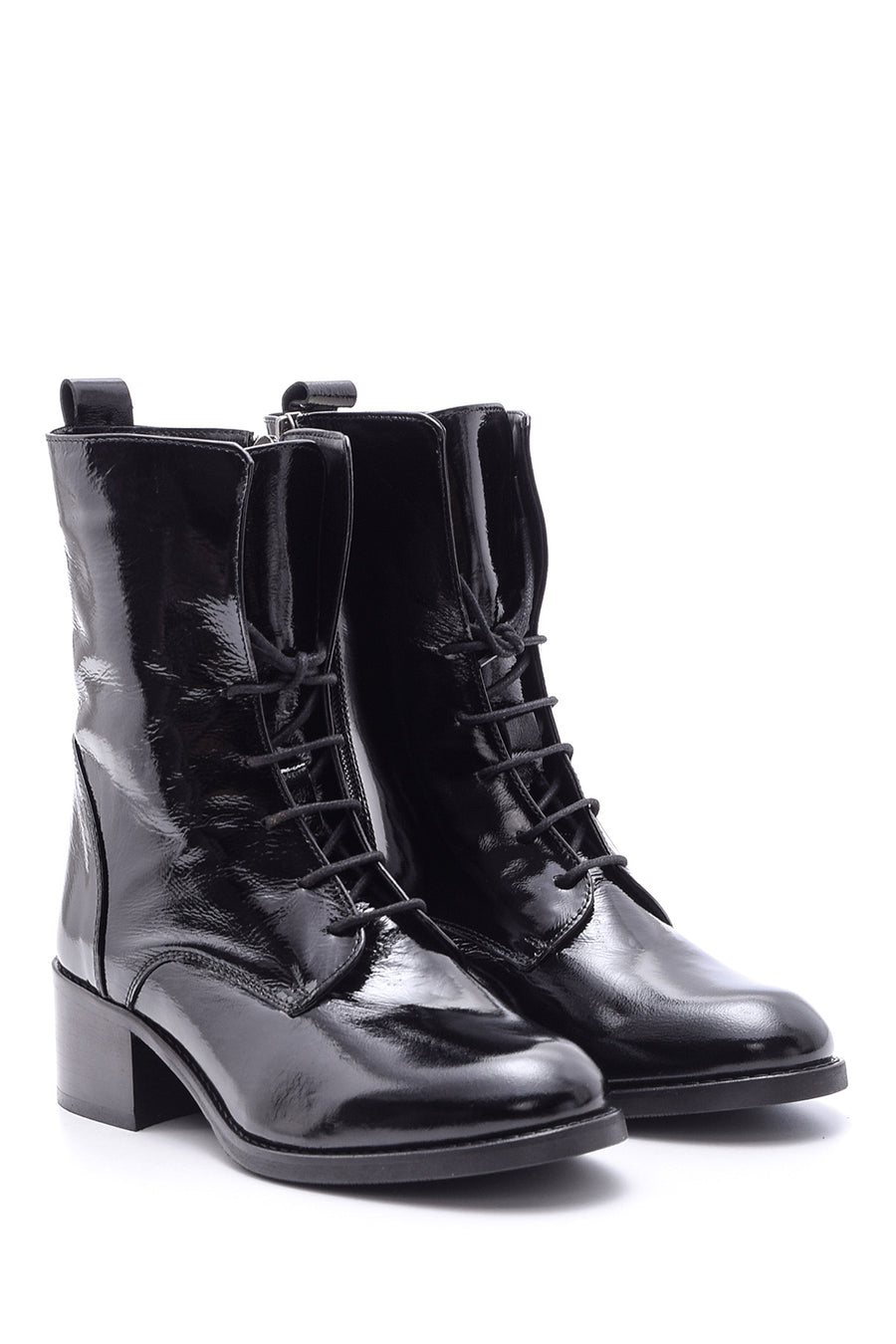 Women's Patent Leather Boots