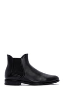 Men's Black Leather Chelsea Boots | Derimod