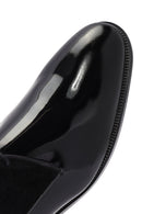 Men's Black Laced Patent Leather Classic Shoes | Derimod