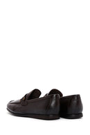 Men's Brown Leather Buckle Classic Loafer | Derimod