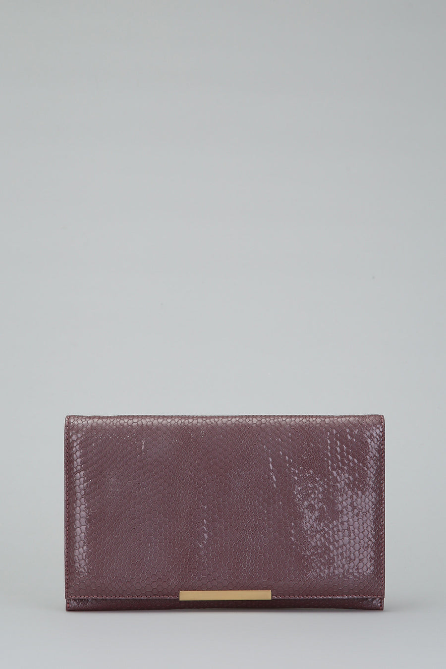 Snake Patterned Women's Purple Leather Portfolio 18SBD290140 | Derimod
