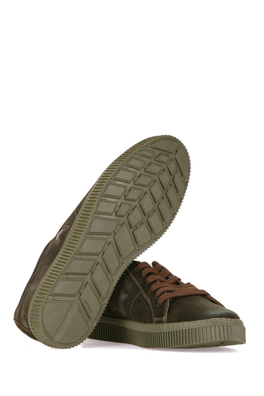 Star Patterned Men's Suede Shoes