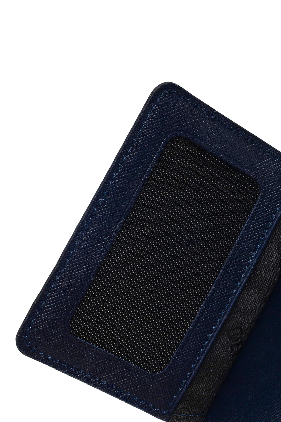 Men's Navy Leather Cardholder