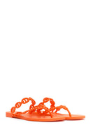 Kadın Turuncu Parmak Arası Jelly Terlik | Derimod