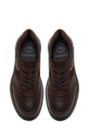 Men's Brown Lace-Up Leather Casual Sneaker | Derimod