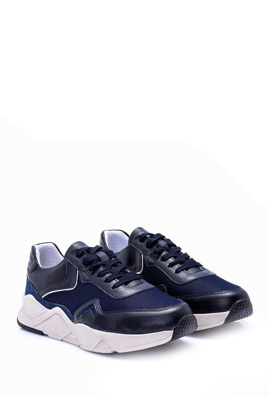 MEN'S HIGH-SOLE LEATHER SNEAKER