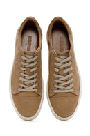 Men's Beige Lace-up Leather Sneaker | Derimod