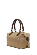 Kadın Bej Uzun Askılı Kumaş Kol Çantası | Derimod