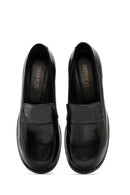 Women's Black Classic Leather Loafer | Derimod