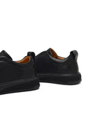 Erkek Siyah Kalın Tabanlı Deri Sneaker | Derimod