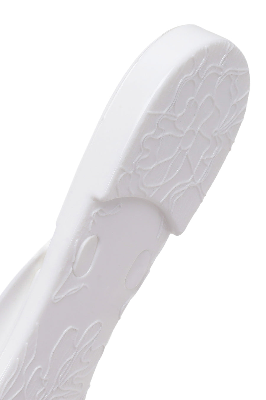 Woman White Floral Jelly Slipper