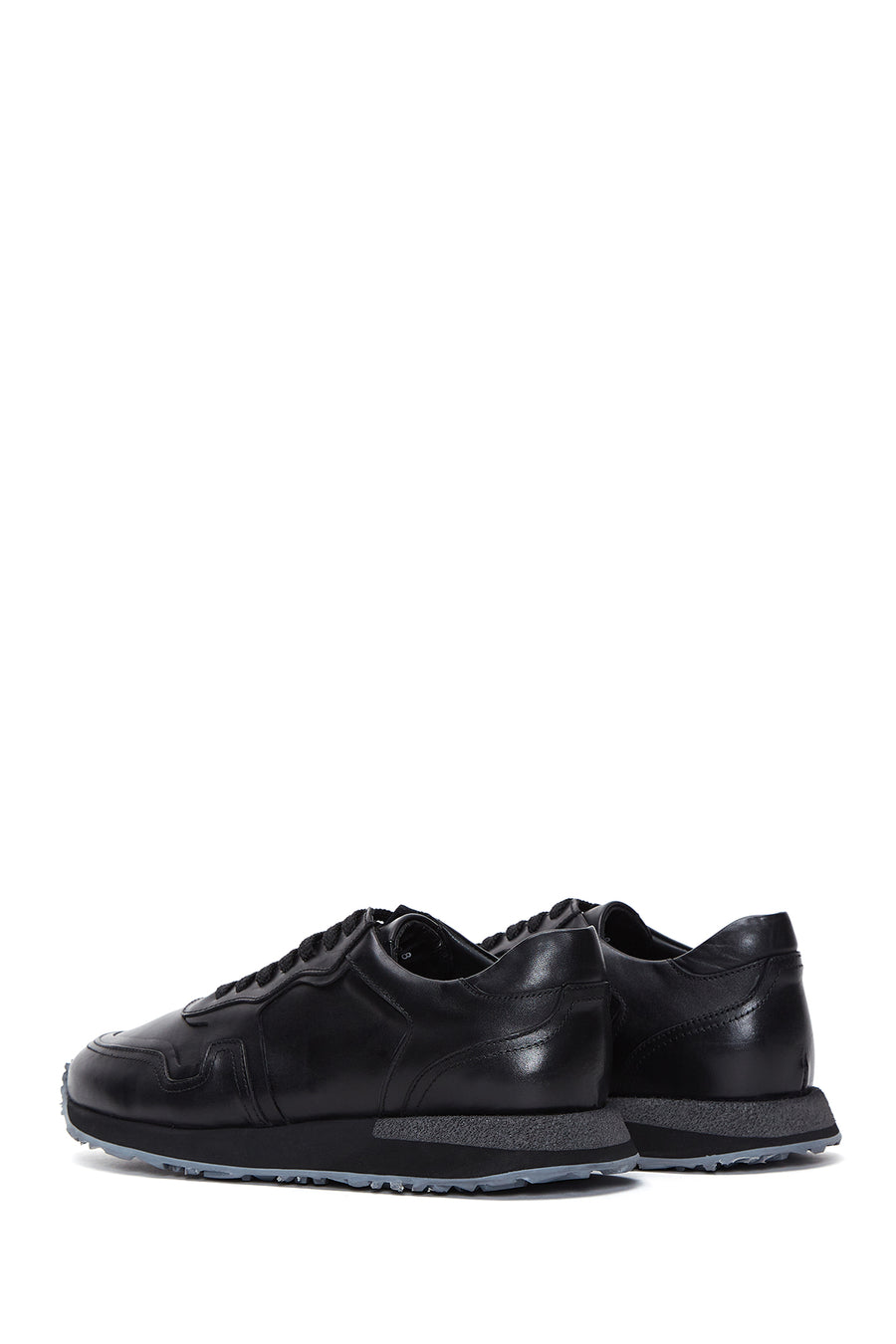 Erkek Siyah Deri Sneaker