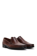 Men's Brown Leather Casual Loafer | Derimod