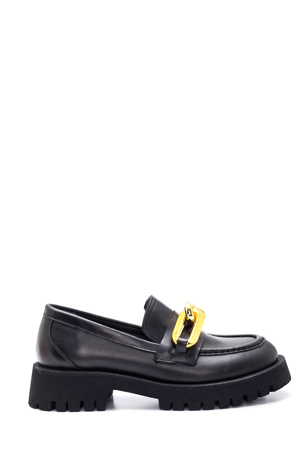 Kadın Deri Zincirli Loafer 22SFD180318 | Derimod