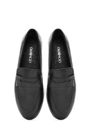 Kadın Siyah Deri Klasik Loafer | Derimod