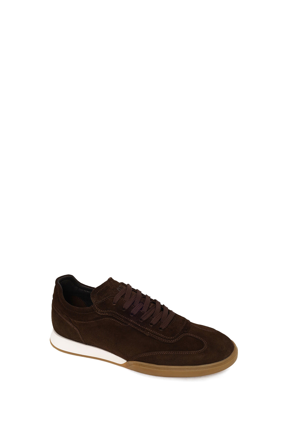 Male Brown Lace-Up Suede Leather Sneaker