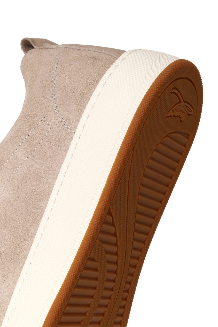 Male Beige Lace-up Suede Leather Sneaker