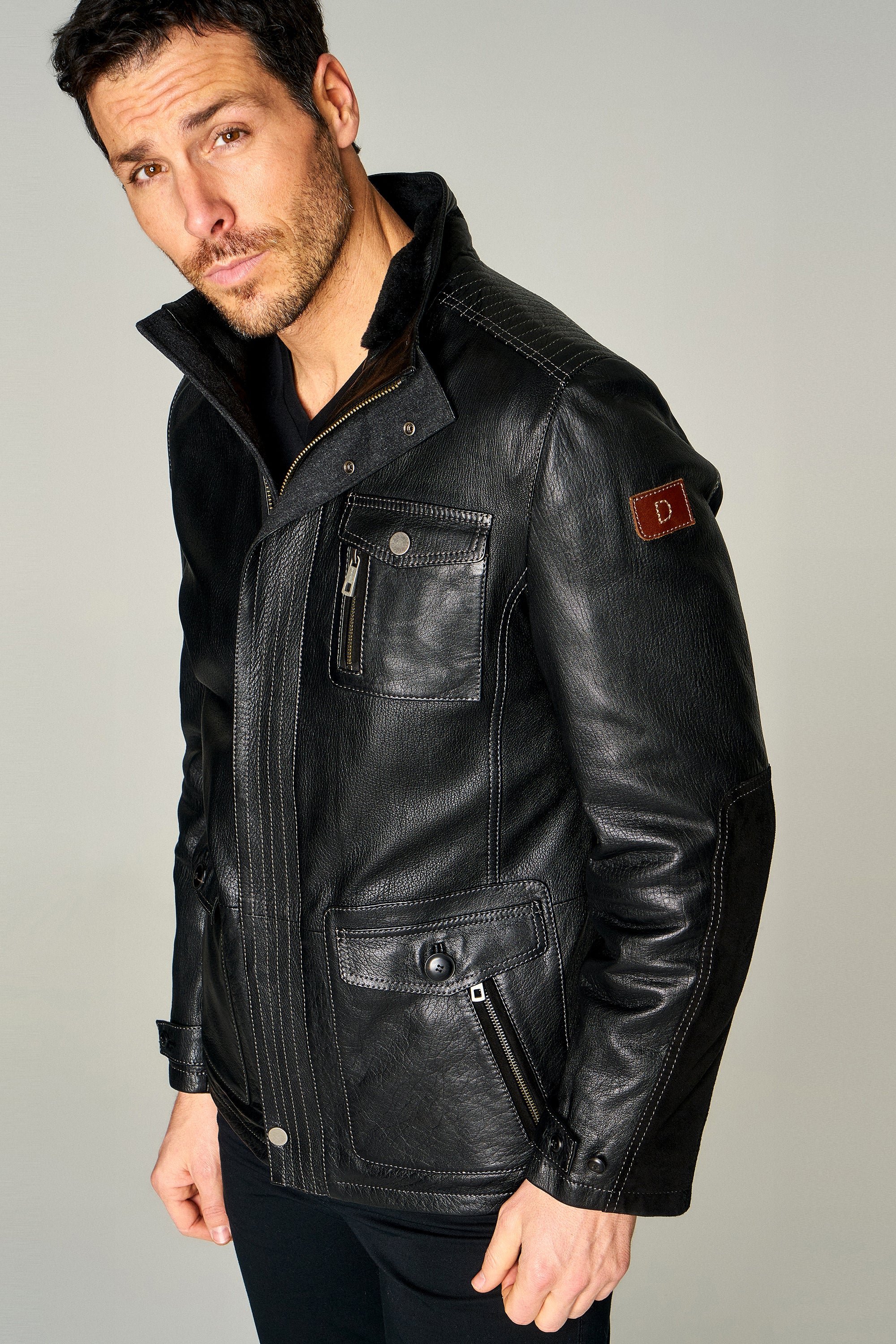 Fernando Men's Leather Jacket 15WGD6164ML | Derimod