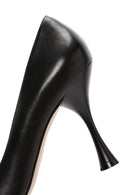 Women's Black Heeled Leather Stiletto | Derimod