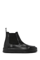 Men's Black Leather Chelsea Sports Boots | Derimod