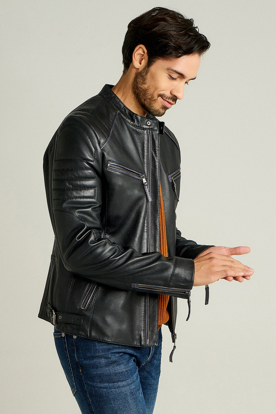 New Bosh Men's Leather Jacket