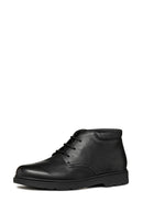 Geox Men's Black Spherica Ec1 Lace-Up Leather Casual Boots | Derimod