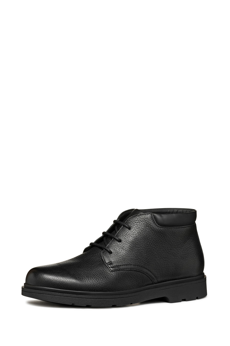 Geox Men's Black Spherica Ec1 Lace-Up Leather Casual Boots