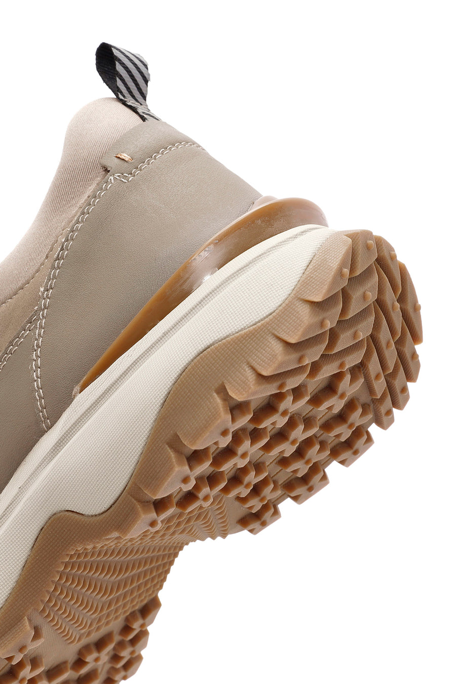 Erkek Vizon Bağcıklı Nubuk Deri Sneaker
