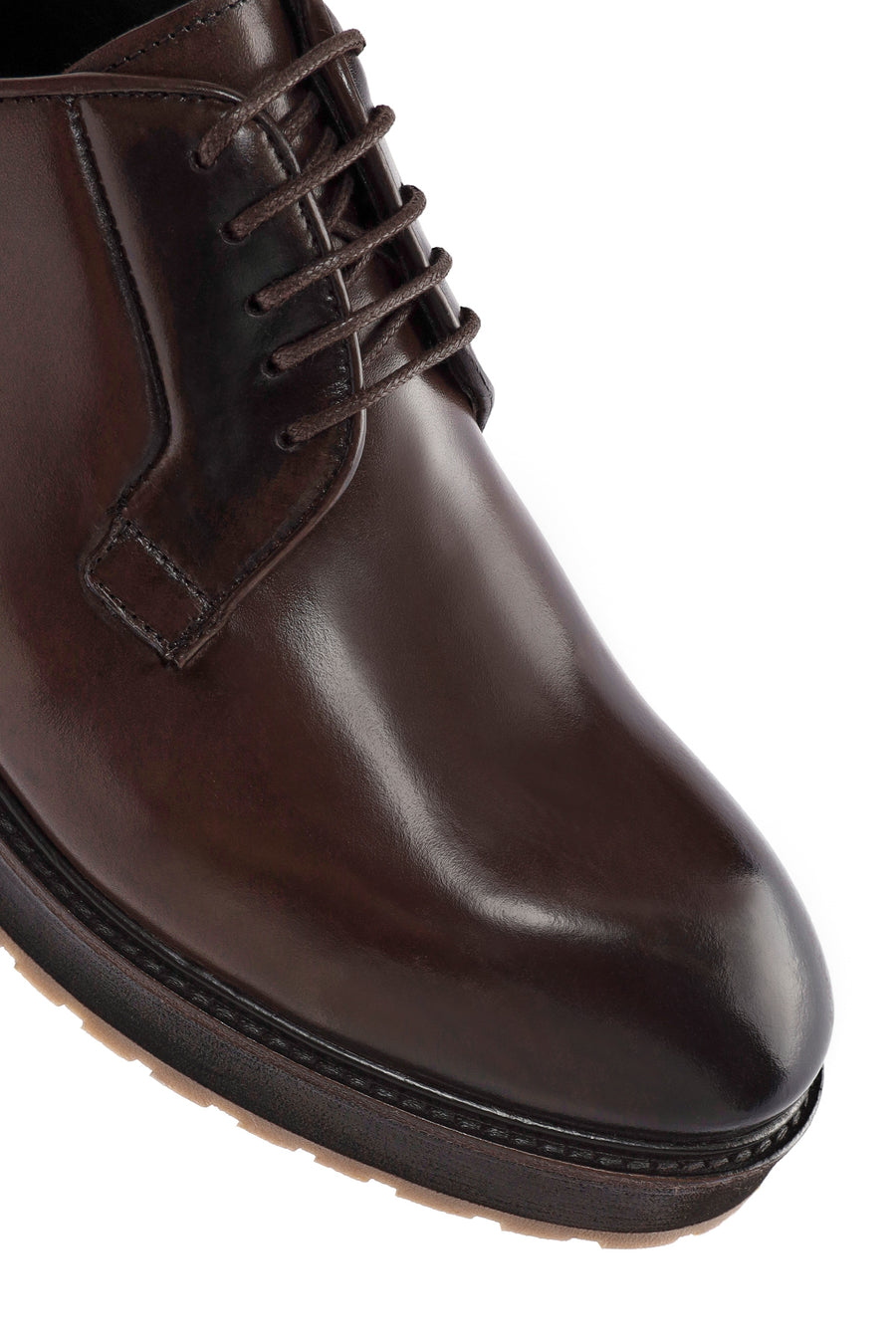 Men's Brown Lace-up Leather Casual Shoes