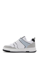 Women's White Suede Detailed Sneaker | Derimod