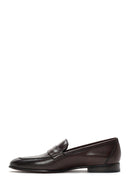 Erkek Kahverengi Deri Klasik Loafer | Derimod