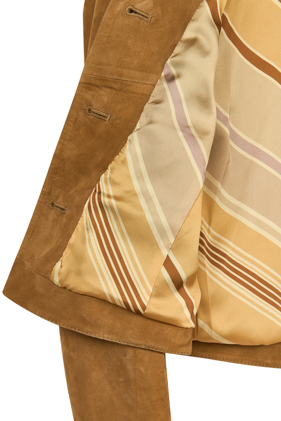 Almira Woman Camel Short Suede Leather Jacket