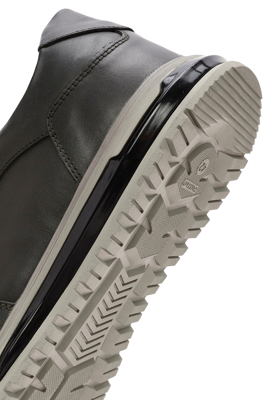 Erkek Yeşil Bağcıklı Deri Casual Sneaker