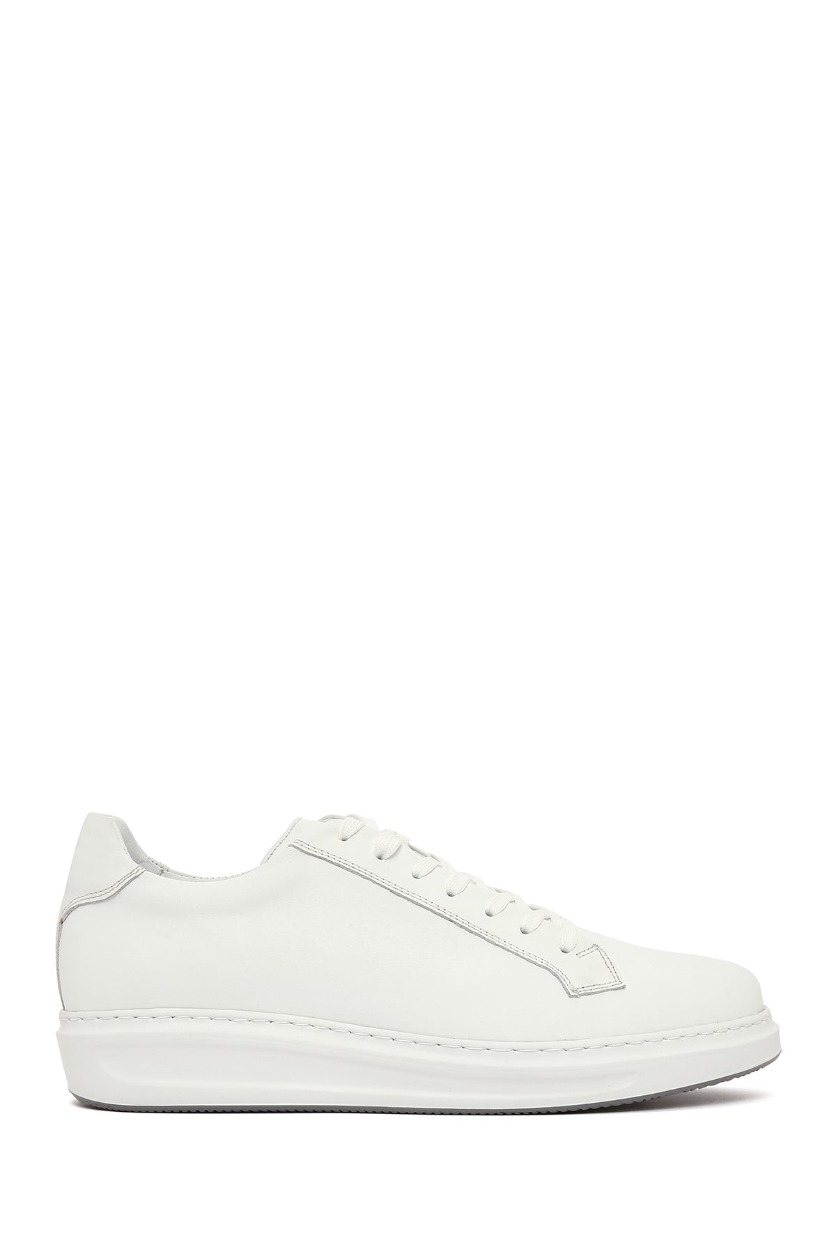 Men's White Lace-up Leather Sneaker 25SFD610118 | Derimod