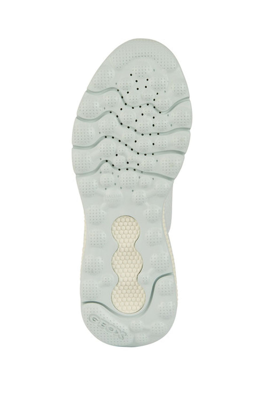 Geox Women's Blue Spherica Active Thick Sole Lace Up Fabric Sneaker