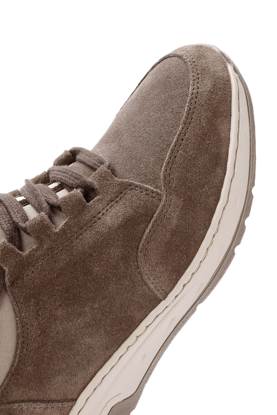 Kadın Vizon Bağcıklı Süet Deri Sneaker