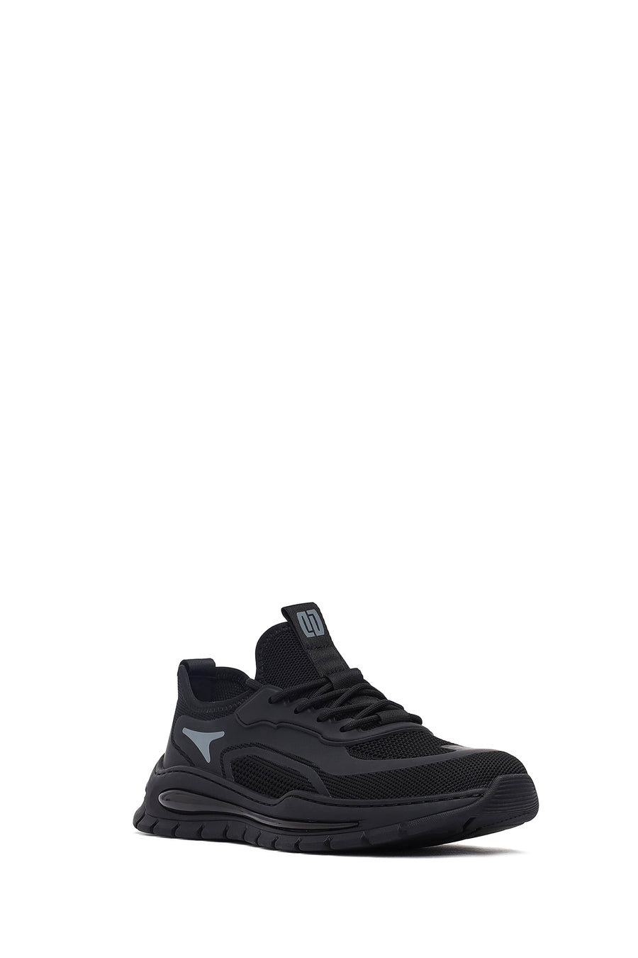 Derimod Zero Men's Black Lace Up Fabric Sneaker