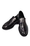 Erkek Siyah Deri Casual Loafer | Derimod