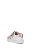 Geox Kız Bebek Beyaz Nashik Bantlı Deri Sneaker | Derimod