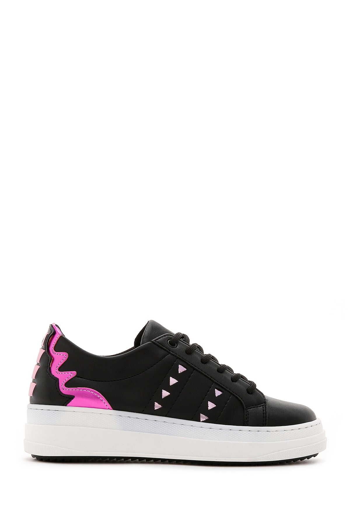 Women's Black Patterned Sneaker 23SFE216518 | Derimod