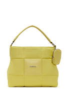 Women's Yellow Quilted Shoulder Bag | Derimod