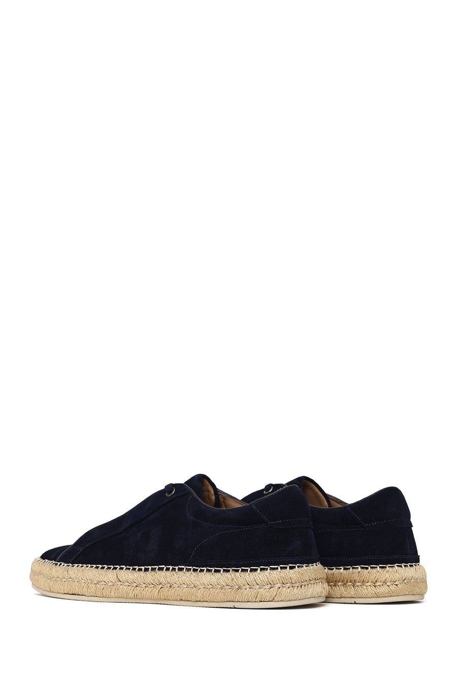 Male Navy Thick-Soled Suede Leather Sneaker