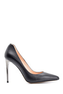 Women's Heel Detailed Leather Stiletto | Derimod